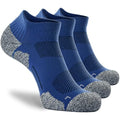 CWVLC Cushioned Athletic Ankle Compression Socks for Women Men 3/6 Pairs - color: 3-pairs Royal, size: Medium