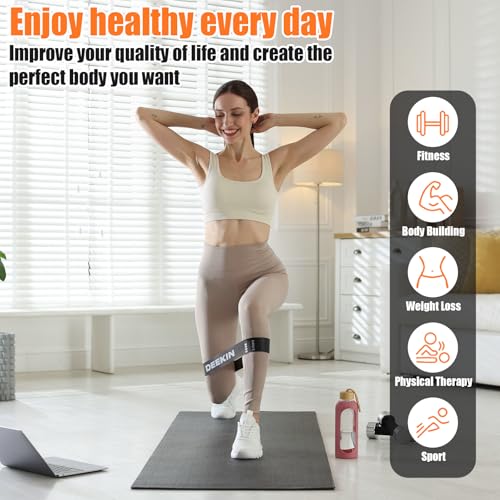 DEEKIN 20 Pcs Resistance Bands Bulk Exercise Bands - color: Dark Gray, size: 40-50LBS