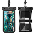 Tekcoo Waterproof Phone Case [Floating] IPX8 Pouch Dry Bag & Reflective Armband Compatible For iPhone 17 16 15 Pro Max Air, Galaxy S25 Ultra S24 S22/A16/S23 FE/A15/A14/A35/A36,Moto G Stylus Power Edge