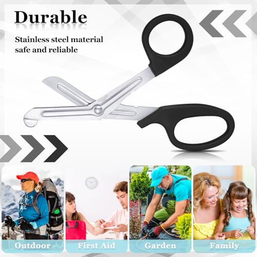 Chumia 3 Pcs Trauma Shears, Nurse Bandage Scissors, Small Medical Scissor - color: Vivid Color