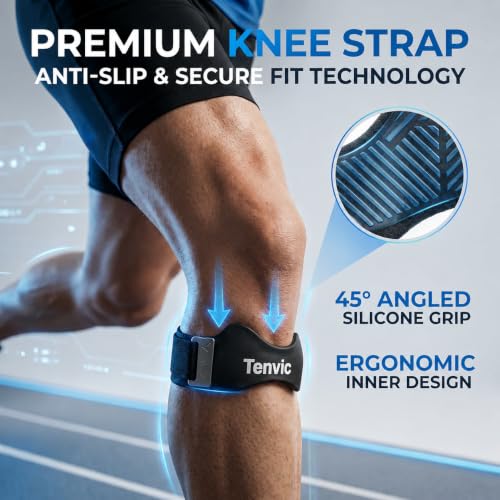 Knee Strap Patella Support Brace Silicone Pad Stryde Precision (Pink-2) - color: Pink*2