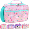 RHCPFOVR Kids Lunch Bag - Insulated Lunch Box for Boys Girls,Washable Lunch Bag and Reusable Toddler Leak-proof Lunchbox for School and Daycare - color: Pink-Bunny