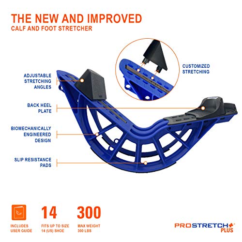 ProStretch Plus Calf Stretcher & Tuli's So Soft Heel Cups - Plantar Fasciitis & Heel Pain Relief