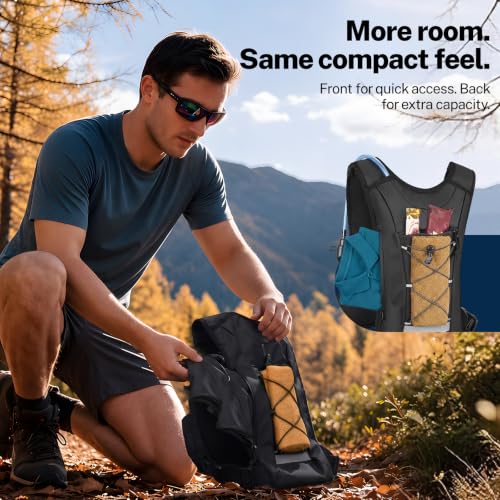 NOOLA Running Vest with 2L Water Bladder Hydration Backpack for Men Women - size: Large
