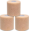 Maestro Pre Wrap Foam Underwrap, Beige 3-Pack, Non-Adhesive, Tears by Hand - color: Beige