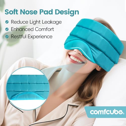 Head Ice Pack for Migraine Relief, 2 Hours Cold Therapy Eye Mask - style: Head