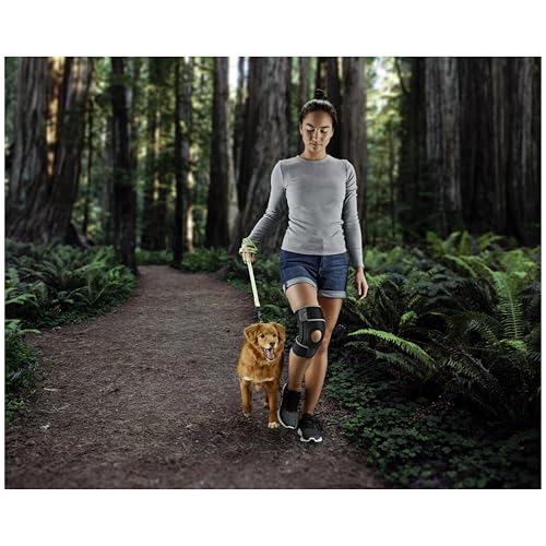 ACE Brand Adjustable Knee Brace with Side Stabilizers Provides Support & Compression to Arthritic and Painful Knee Joints - size: Adjustable