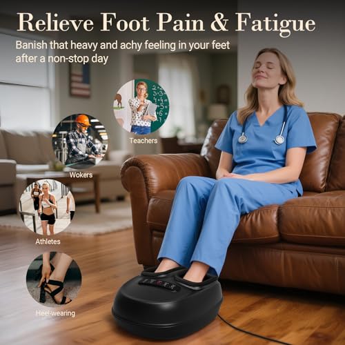 CuPiLo Foot Massager -[2026 Upgraded], FSA Eligible HSA, Up to Size 13 - color: Carbon Black