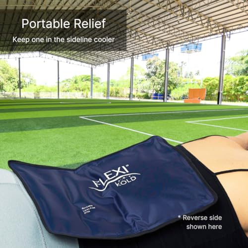 FlexiKold American Flag Gel Ice Pack (Standard Large: 10.5" x 14.5") Ice Packs for Injuries Reusable, Back, Shoulder and Knee Pain Relief, After Surgery - 6300-COLDUSA by NatraCure - size: Large (Pack of 1.0)