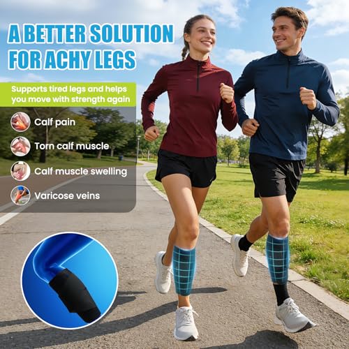 Calf Compression Sleeve – Adjustable Calf Brace for Men & Women