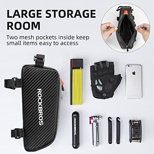 ROCKBROS Top Tube Bike Bag Narrow Slim Design Lightweight Portable - color: STYLE 1