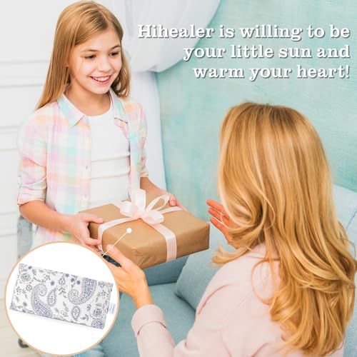 Small Heating Pad, Heating Pad Microwavable for Neck and Shoulder, Cramps, Back Pain Relief, Moist Heat Pad for Muscles and Joints, Self-Care Gifts for Women - color: White