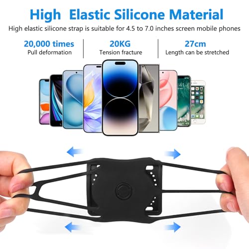 Wristband Phone Holder for Running, 360°Rotation & Detachable Sports Armband, Arm Band for Running, Fits 4''-6.5''Phone