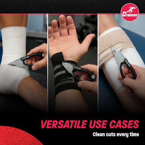 Cramer Athletic Training Supplies, Shark Tape Cutter & Remover Liquid for Adhesive Removal, Safe Edge Scissors, Bandage Shears & Solution to Safely Remove Athletic Tape, Professional Tape Cutter