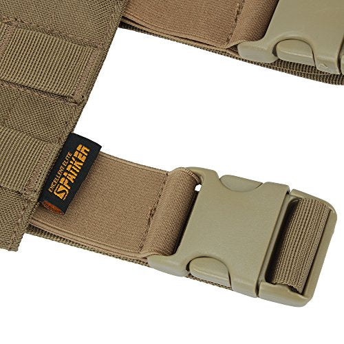 EXCELLENT ELITE SPANKER Tactical Drop Leg Holster Adjustable Drop Leg Platform Molle Module Universal Bag for Left/Right Leg - color: Coyote Brown