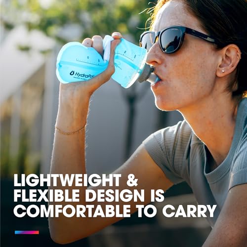 HydraPak PocketFlask Compressible, Low Profile Soft Flask 2-Pack (500ml) - size: 17 Ounces 2-Pack