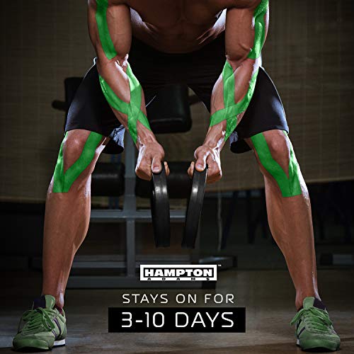Hampton Adams Kinesiology Tape, Uncut Roll, Waterproof Muscle Support - color: Green, size: 2in x 135ft (1 Roll)