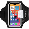 Armband for Samsung Galaxy S25/S24/S23/S22/S21/S20/S10/S9/S8,Galaxy A01/A8/A10e/A20e/A41/M01/Xcover 5,Water Resistant Sport Armband with Zipper Slot for Galaxy Buds (Black) - color: Black