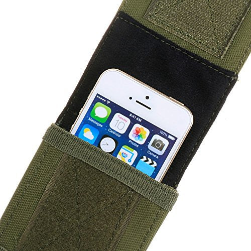 Tactical MOLLE Smartphone Holster, Universal Army Mobile Phone Belt Pouch EDC Security Pack Carry Accessory Kit Blowout Pouch Belt Loops Waist Bag Case for iPhone SE 5S Samsung Galaxy S4 Mini - color: #C (Small)