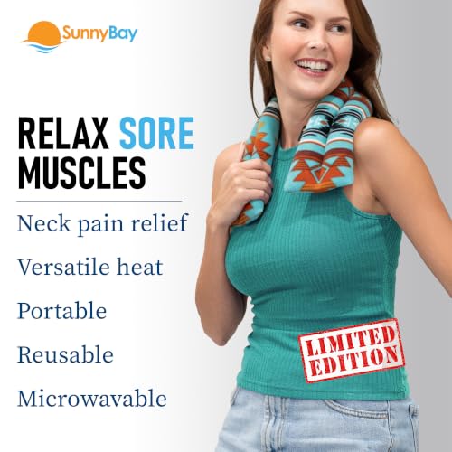 SunnyBay Microwavable Heating Pad, Neck and Shoulder Wrap, 26 inch, Canyon - color: Canyon