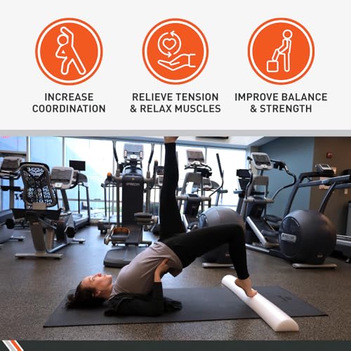 Body Sport Half Foam Rollers, 6 x 36-Inch - size: Half 6 x 36 in