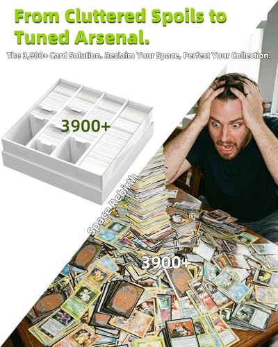 Card Storage Bbox, 4 Row Card Box for Standard Card with Card Stoppers 1Pcs - size: 1 piece 14in for Standard