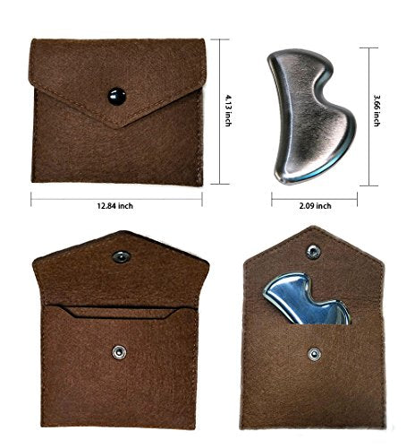 Medical Stainless Steel Gua Sha Muscle Scraper Tool - B Shape - style: B