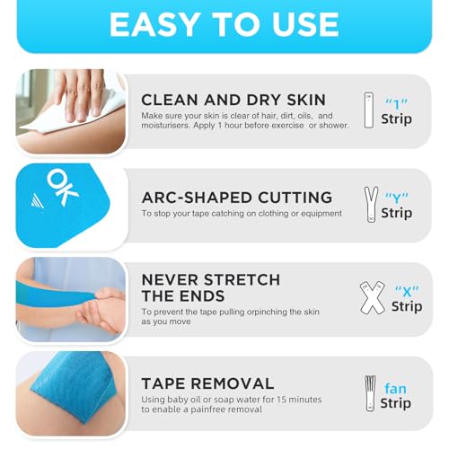 OK TAPE Kinesiology Tape 10" Precut Elastic 20 Strips 2in x 16ft, 2 Rolls - color: Yellow, size: 2 Rolls