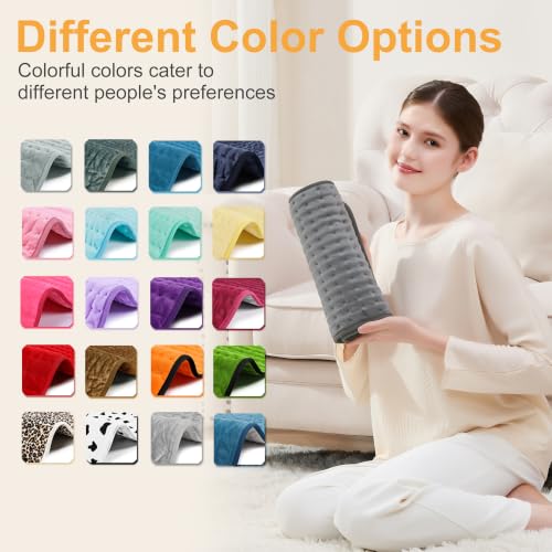 Heating Pad,Electric Heating Pads,Heating Pad for Back,DimGray,24x12 Inch - color: Darkgray, size: 24x12 Inch