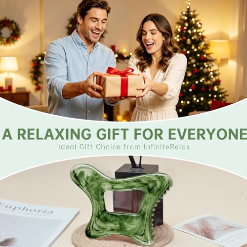 Body Gua Sha Tool Large Gua Sha Body Tool Cellulite Massage Tool (Resin) - color: Ink Green