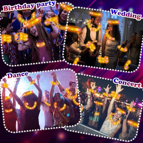 12-24 PCS Orange Glow Sticks Halloween Party Favors Toys for Kids Adults - style: Orange