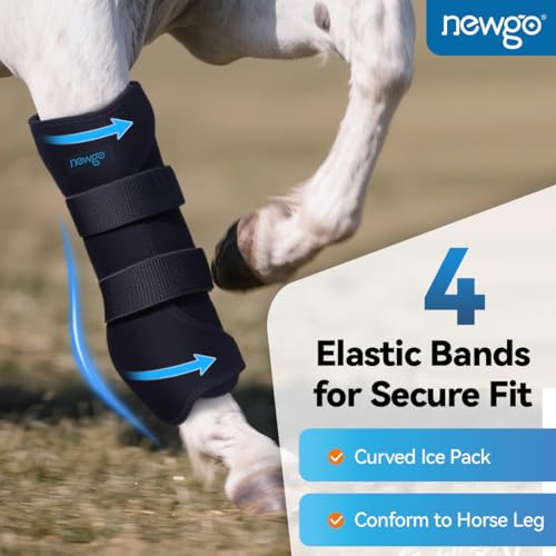 NEWGO Horse Ice Pack, 2 Wraps with 4 Reusable Gel Packs - style: 2 Pack