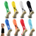 Athletic Sock Non-Slip Sport Sock for Men Women Non-Skid Long Compression Knee Length Colorful Socks with Grips - color: Purple
