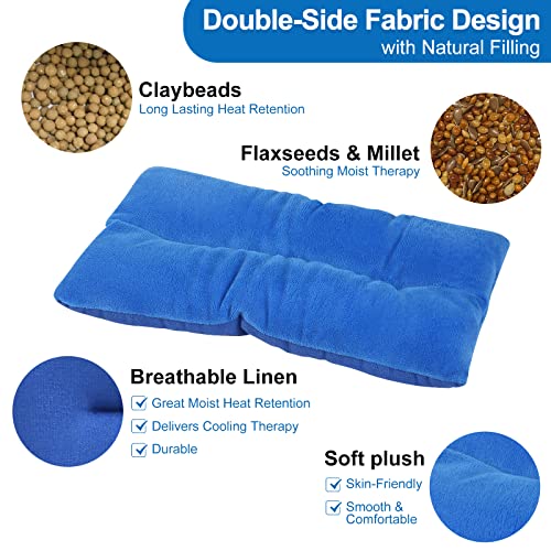 Atsuwell 6 x 11'' Microwave Heating Pad for Cramps & Joint Relief, Blue - style: 6 x 11-Blue