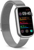FITVII Slim Fitness Tracker with Blood Oxygen, Blood Pressure, 24/7 Heart Rate and Sleep Tracking, IP68 Waterproof Activity Trackers and Smart Watches with Step Tracker, Pedometer for Women Men - color: Silver