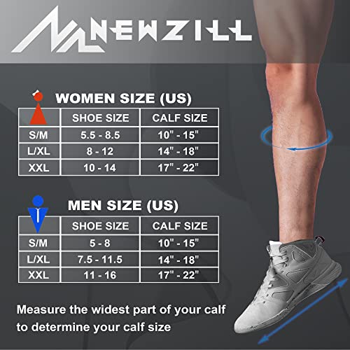 NEWZILL Medical Compression Socks for Women & Men Circulation 20-30 mmHg for Running Athletic Travel Flight Nurses Rainbow Stripes LGBTQ（XXL）