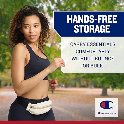 Champion Walk-Run Waist Belt, Slim Running Belt (Champagne)