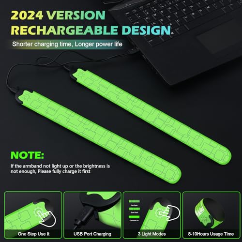Running Lights for Runners，Running Light Reflective Gear, 2 Count