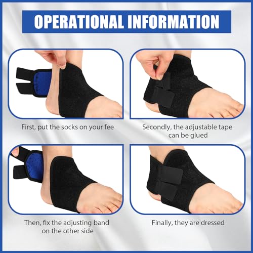 Tarpop 2 Pairs Kids Ankle Brace, Compression Sleeves, M+S, Black - color: Black, size: Small,Medium
