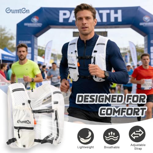 Running Vest for Women Men, Running Hydration Vest with Adjustable Chest Straps for Marathon Jogging Hiking Cycling - size: Black, style: Running Vest
