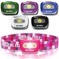 BLITZU, Hands-Free Headlamp, Long Range, Non-Slip Grip, High Power, Impact Resistant, Adjustable Light Modes, Battery Powered, Pink - color: Pink