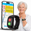 SecuLife SOS Wristband for Seniors with Fall Detection — Alerts Go Direct to Family, No Call Center | One-Button Simplicity, GPS Tracking, Geofencing, 2-Way Calling, Waterproof Medical Alert