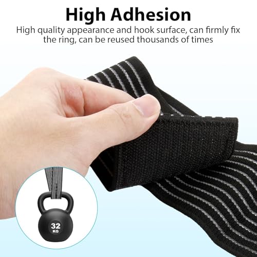 8Pcs Ice Pack Straps, 4 Sizes Elastic Hot Cold Therapy Strap