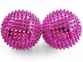 2X Spiky DBT Skill Balls | Magnetic Stress Relief Balls | Spiky Massage Balls for Relaxation, Tension Release, Focus & Mobility (Pink, 2 Inch) - color: Pink, size: 2 inches