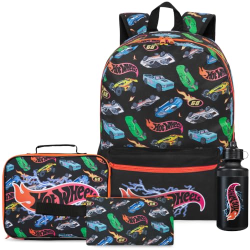 Get Trend Hot Wheels Boys Backpack 4 Piece Set - color: Multi Hot Wheels