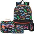 Get Trend Hot Wheels Boys Backpack 4 Piece Set - color: Multi Hot Wheels