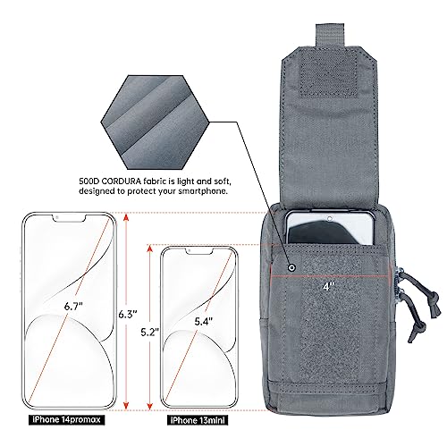 EXCELLENT ELITE SPANKER Tactical EDC Pouch Molle Utility Pouch Phone Pouch - color: Gray