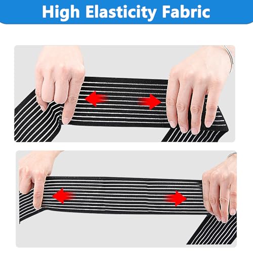 Mealah Elastic Ankle Compression Bandage Adjustable Ankle Strap Heel Brace Wraps Breathable Ankle Band for Stabilising Ligament