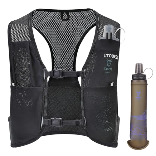 UTOBEST Allite Lightweight Hydration Vest with 500ml Soft Flask - color: Contains Purple Bottle