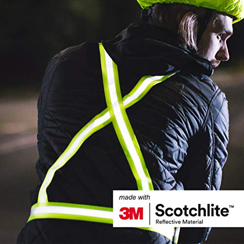 Salzmann Adults Reflective Cross Belt | Hi Vis Adjustable Safety Harness - color: Yellow (Adult)